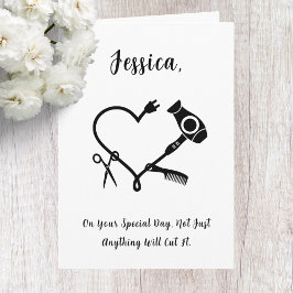 Tarjeta de cumpleaños Hairdresser