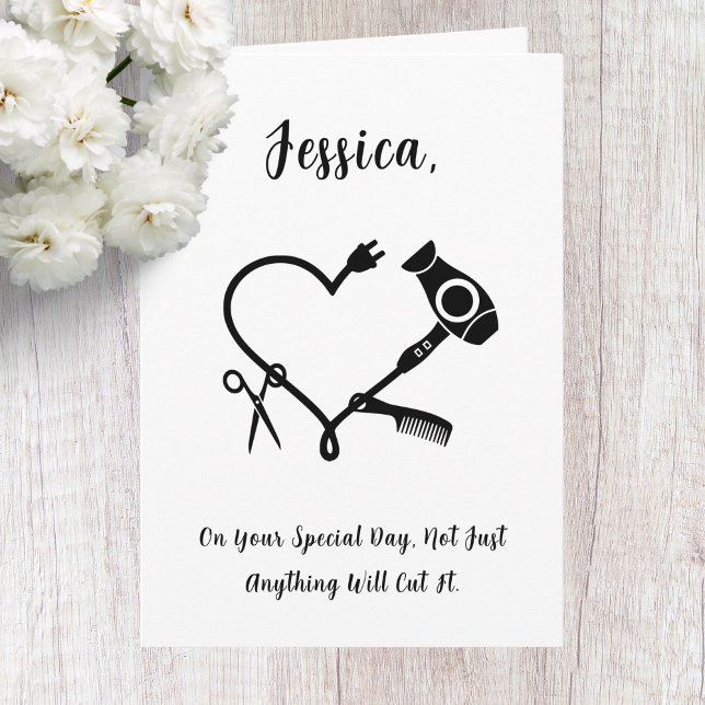 Tarjeta de cumpleaños Hairdresser (Subido por el creador)