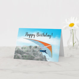 Tarjeta de cumpleaños Hang Gliding