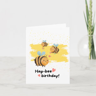 Tarjeta de cumpleaños Hap-Bee Puns