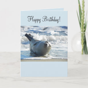 Tarjeta de cumpleaños Harbour Seal