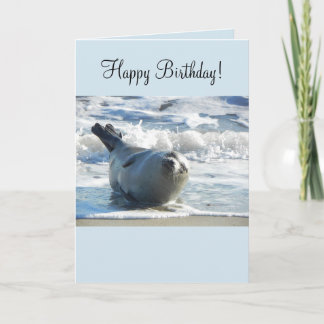 Tarjeta de cumpleaños Harbour Seal