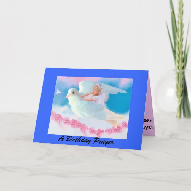 Tarjeta de cumpleaños Heavenly Angel (Anverso)