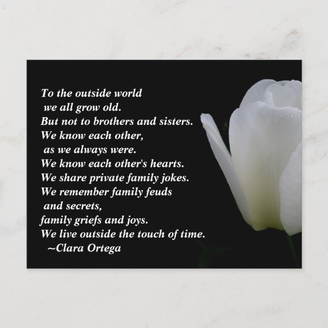 Tarjeta de cumpleaños hermano/hermana (Anverso)