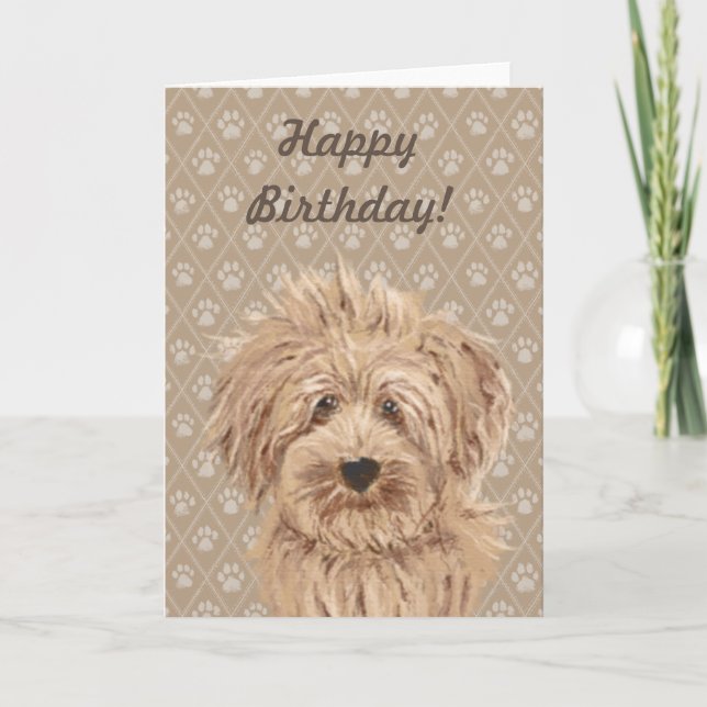 Tarjeta de cumpleaños hermosa de la pintura del (Anverso)