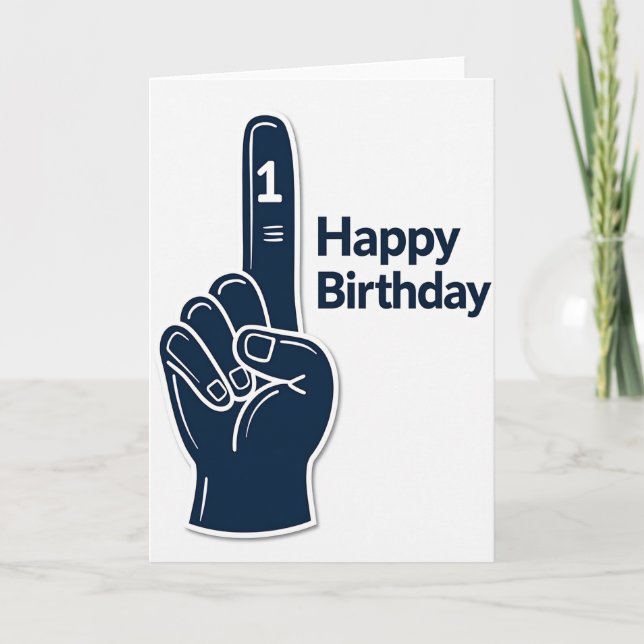 Tarjeta de cumpleaños Hito Uno (Anverso)