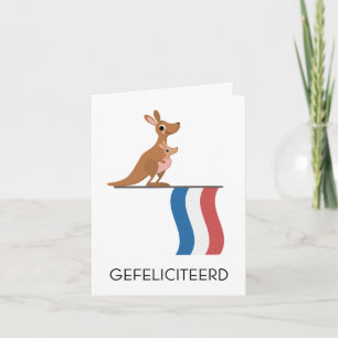 Tarjeta de cumpleaños holandesa - Gefeliciteerd