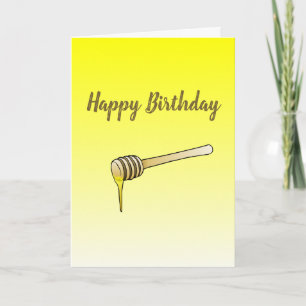 Tarjeta de cumpleaños Honey Dipper