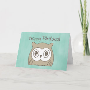 Tarjeta de cumpleaños Hoot OWL