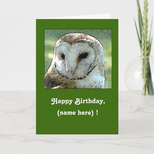 Tarjeta de cumpleaños Hooting personalizada del (Anverso)