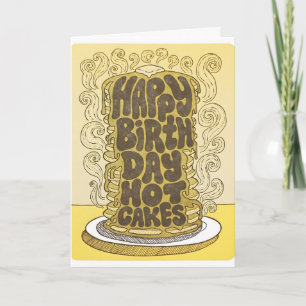 Tarjeta de Cumpleaños Hot Cakes con Letterpress