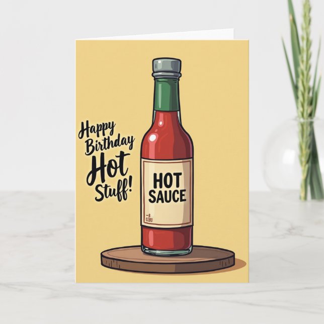 Tarjeta de cumpleaños Hot Stuff (Anverso)