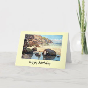 Tarjeta de cumpleaños - Housel Bay, Cornwall