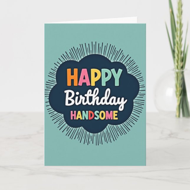 Tarjeta de cumpleaños Hues juguetones (Anverso)