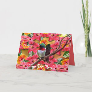 Tarjeta de cumpleaños Hummingbird Haven