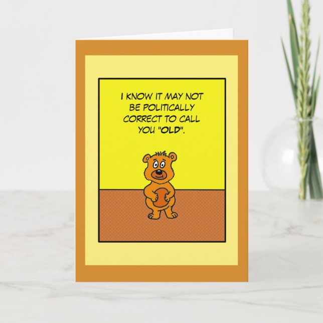 Tarjeta de cumpleaños humorística (Anverso)