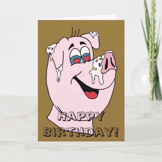 Tarjeta de cumpleaños humorística (Anverso)