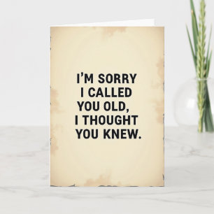 Tarjeta de cumpleaños humorística