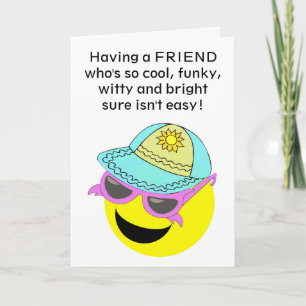 Tarjeta de cumpleaños humorística de amigo