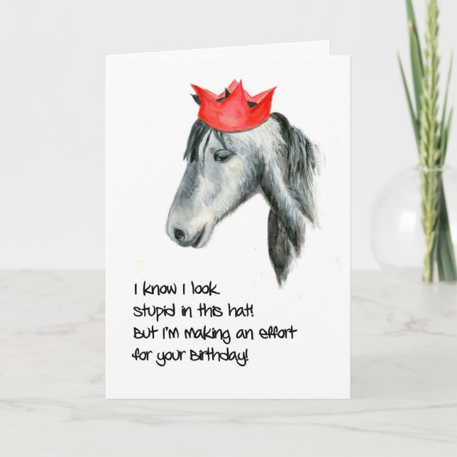 Tarjeta de cumpleaños humorística de Connemara Pon (Anverso)