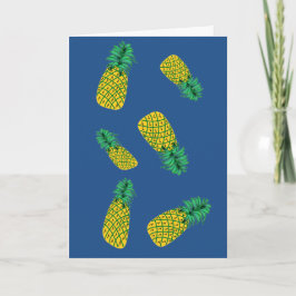 Tarjeta de cumpleaños humorística de piña