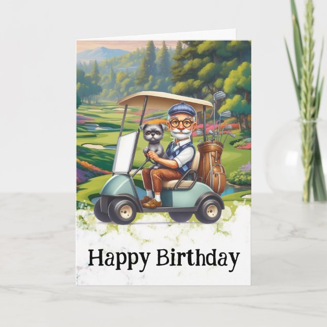 *~* Tarjeta de cumpleaños humorística del viejo go (Anverso)