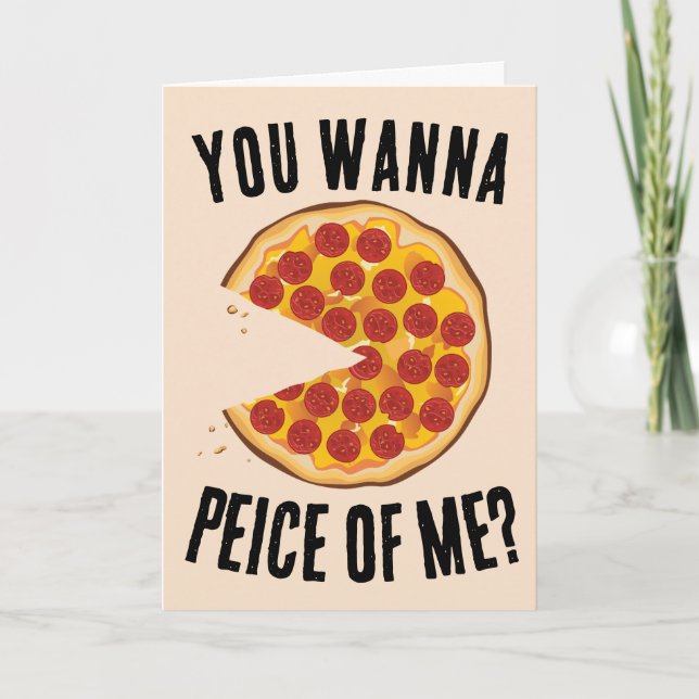 TARJETA DE CUMPLEAÑOS HUMORÍSTICOS DE PIZZA (Anverso)