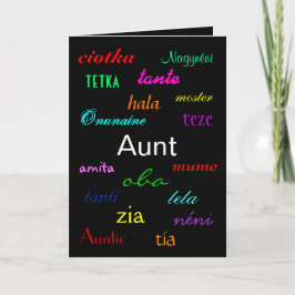 Tarjeta de "cumpleaños I de una tía" - Personaliza