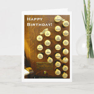 Tarjeta de cumpleaños ideal del órgano
