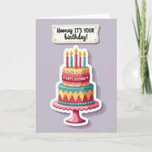 Tarjeta de cumpleaños ilustrada