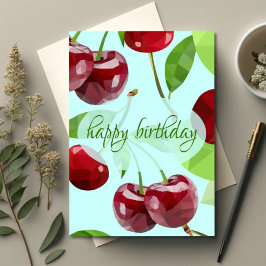 Tarjeta de cumpleaños ilustrativa de Marian Cherry