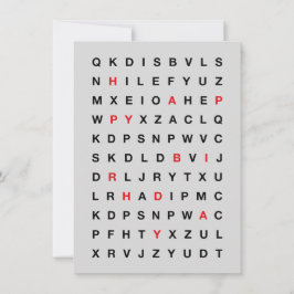 Tarjeta de cumpleaños imprimible - Diseño minimali