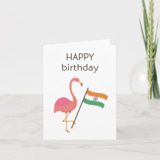 Tarjeta de cumpleaños india