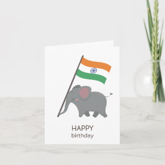 Tarjeta de cumpleaños india