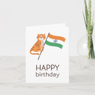Tarjeta de cumpleaños india