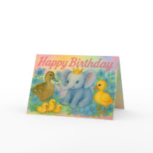 Tarjeta de cumpleaños infantil - Artículos para fi