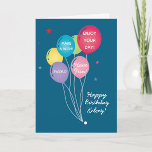 Tarjeta de cumpleaños infantil personalizada diver