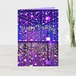 Tarjeta de cumpleaños infinita de luminosidad