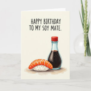 Tarjeta de cumpleaños ingeniosa para mi compañero