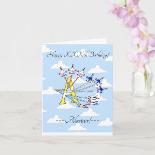 Tarjeta de cumpleaños inicial A cielo azul de Thun