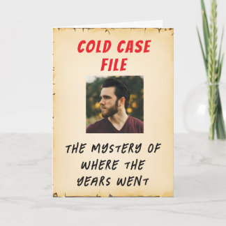 Tarjeta de cumpleaños inspirada en Criminal Minds