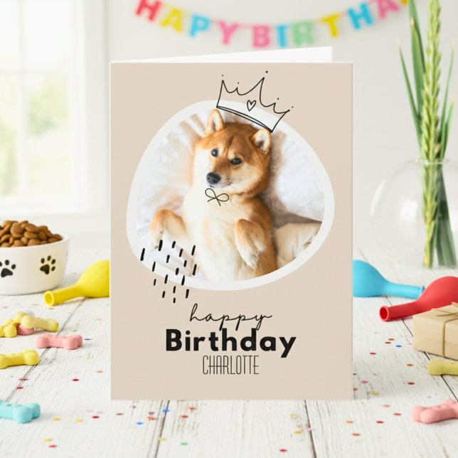 Tarjeta de cumpleaños inspirada por Shiba Inu (Shiba Inu Inspired Birthday Card)