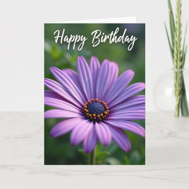 Tarjeta de cumpleaños Intricate Bloom (Anverso)