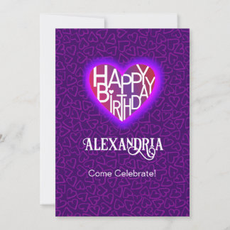 Tarjeta de cumpleaños/invitación personalizable Lo