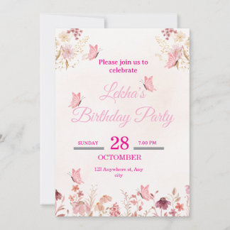 Tarjeta de cumpleaños invitandoyycard