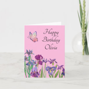 Tarjeta de cumpleaños Iris