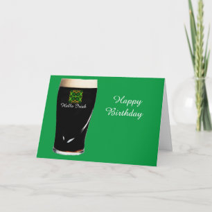 Tarjeta de cumpleaños irlandesa