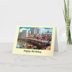 Tarjeta de cumpleaños - Isla de Man, Castillo Rush