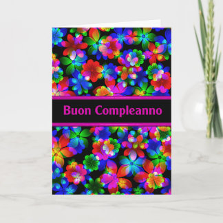 Tarjeta de cumpleaños italiana de Buon Compleanno