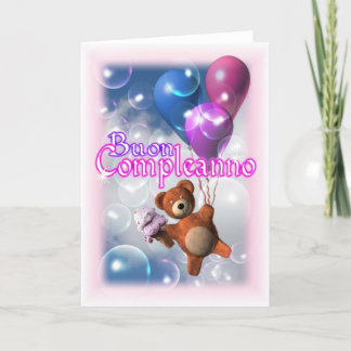 Tarjeta de cumpleaños italiana de Buon Compleanno